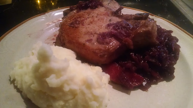 Pork Chops Red Cabbage Apples | Meemaw Eats