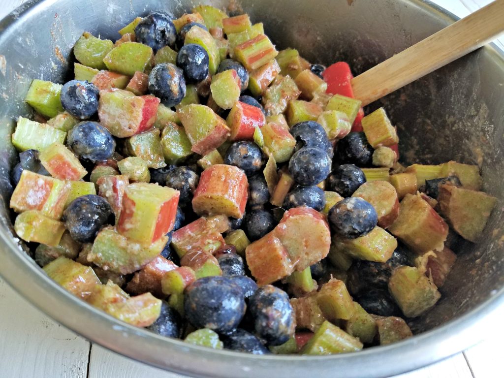 Blueberry Rhubarb Cobbler | Meemaw Eats