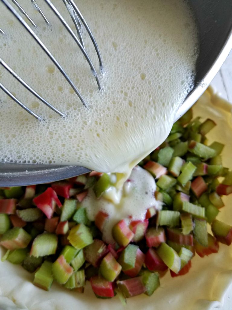 Rhubarb Cream Pie | Meemaw Eats