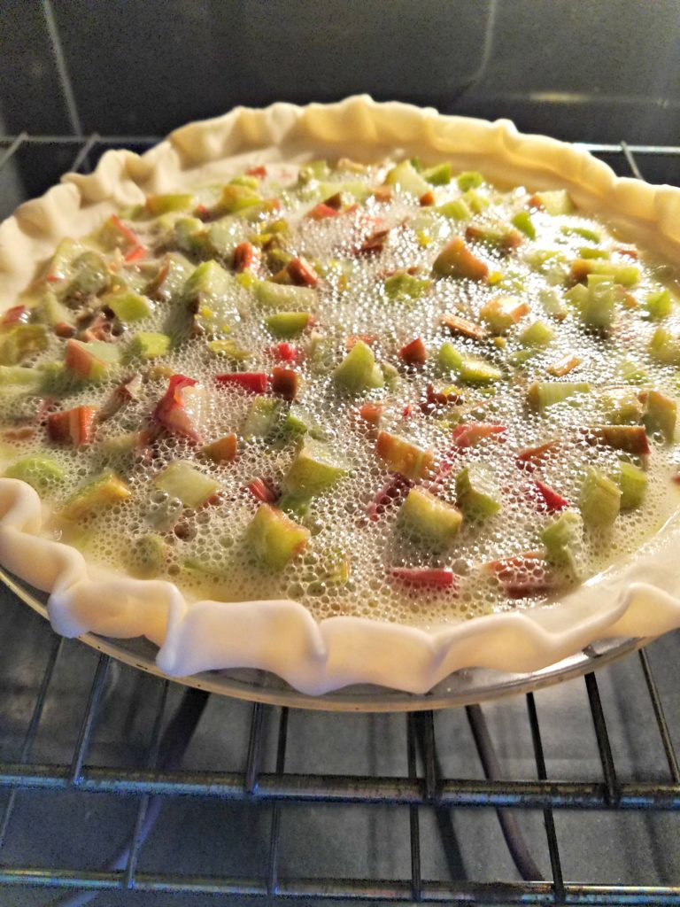 Rhubarb Cream Pie | Meemaw Eats