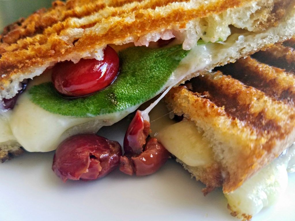 Grilled Gruyere Cherry Sage Panini | Meemaw Eats