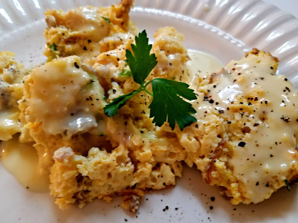 Sausage Eggs Benedict Casserole | Meemaw Eats