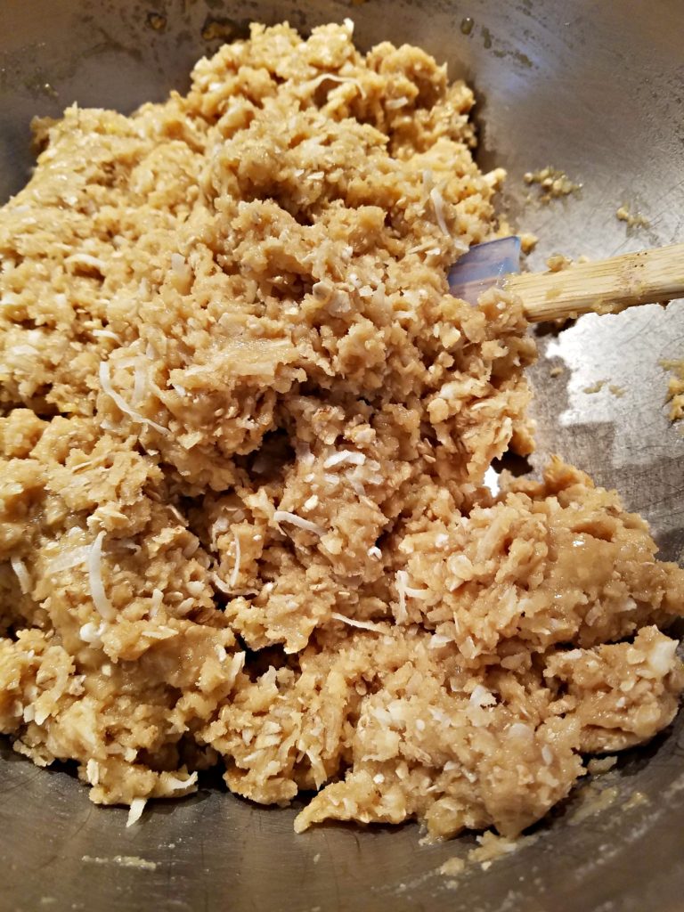 Chewy Coconut Oatmeal Dishpan Cookies | Meemaw Eats