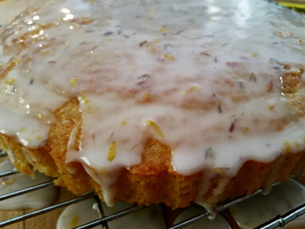 Lavender Lightning Cake With Lavender Lemon Glaze | Meemaw Eats