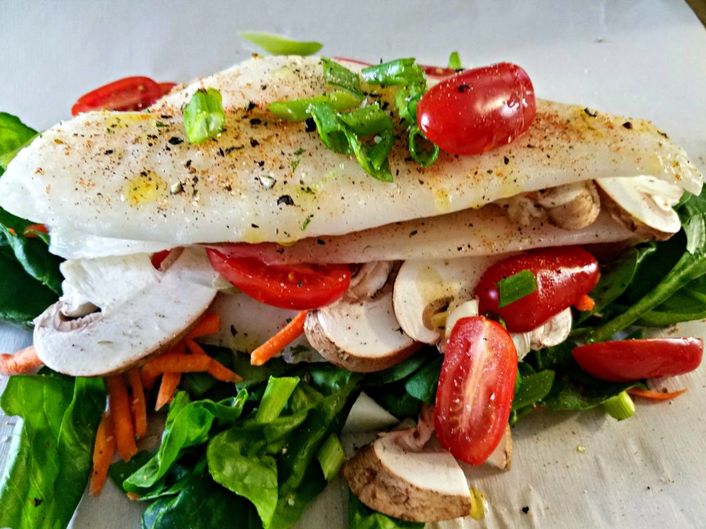 Aldi Flounder Vegetables Parchment | Meemaw Eats