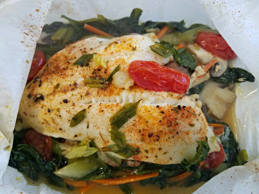 Aldi Flounder Vegetables Parchment | Meemaw Eats