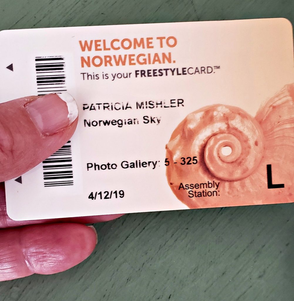Norwegian Sky Boarding Card