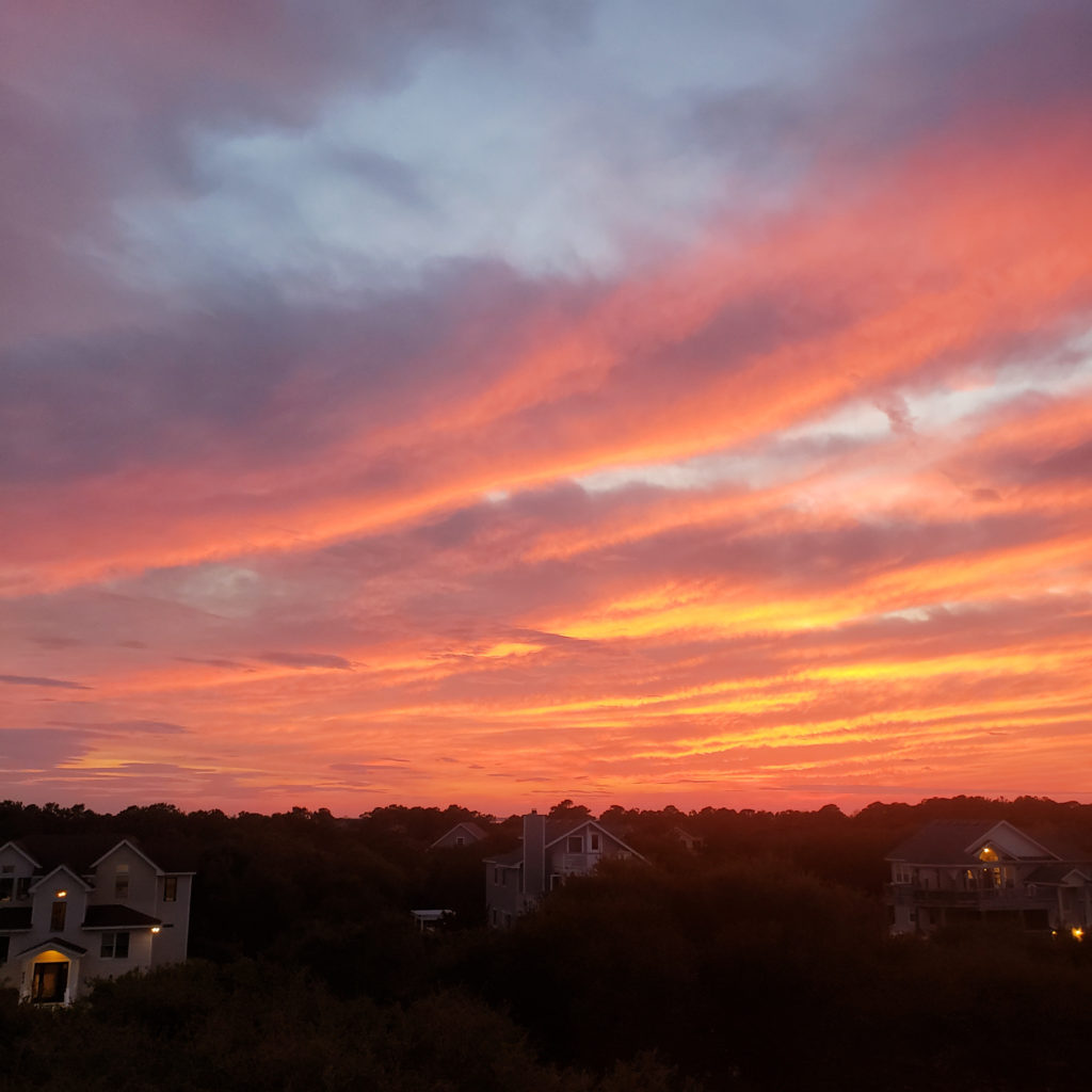 Sunsets are amazing in the OBX
