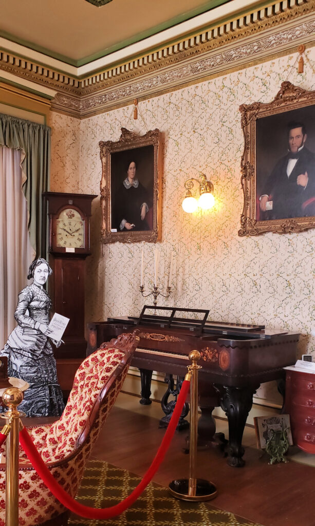 The women's parlor in Baker Mansion.